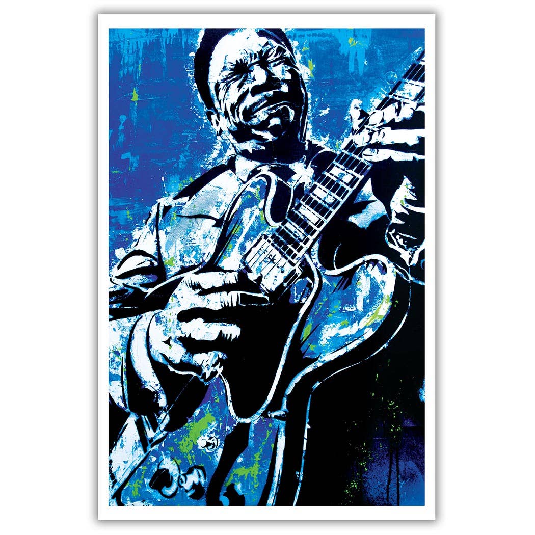 B.B. King Art Print 12 x 18"