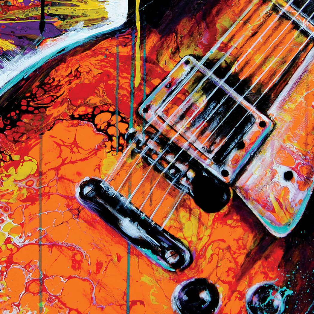 Jimmy Page Led Zeppelin Art Print 12 x 18"