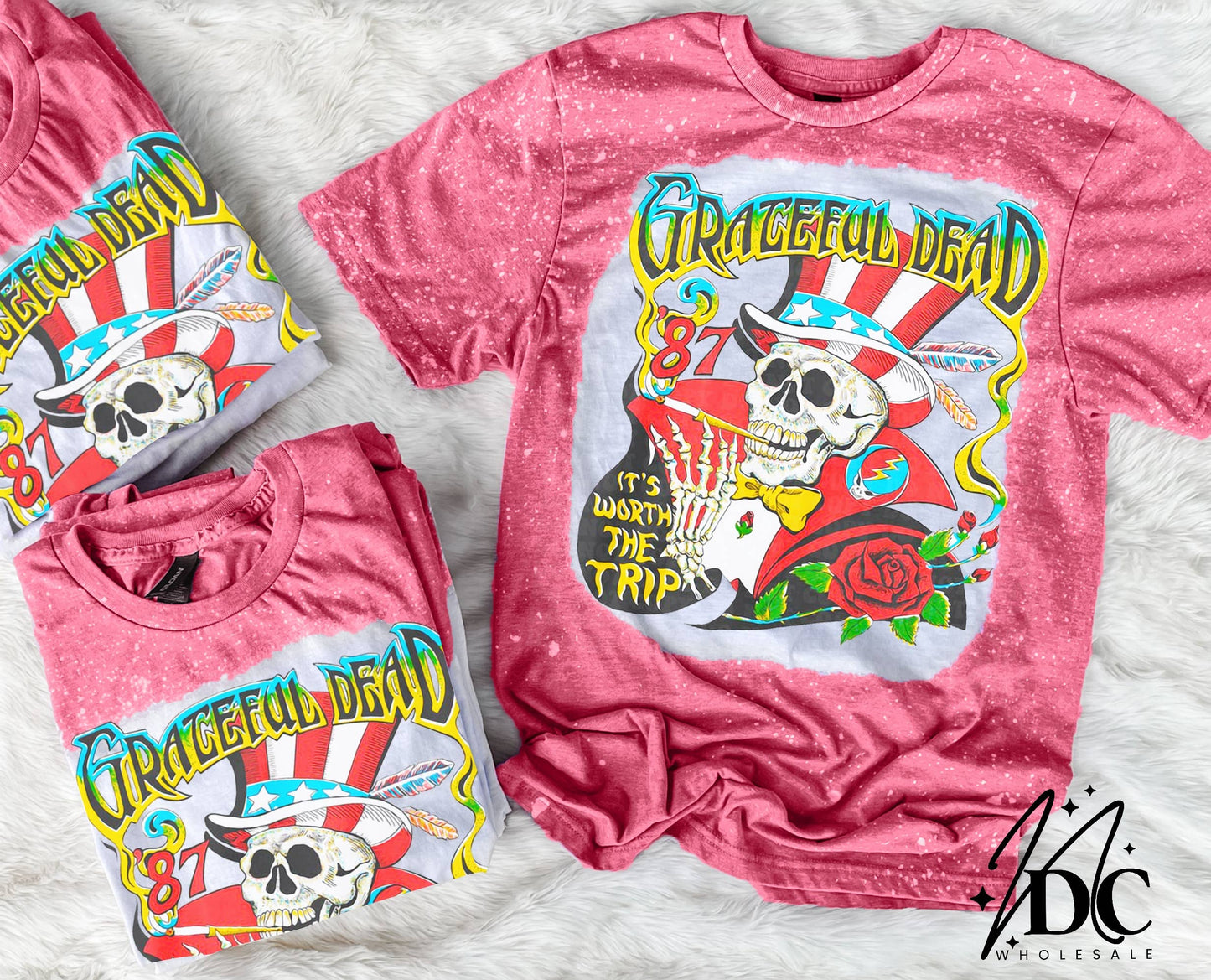 Grateful Dead Bleached Band Tee