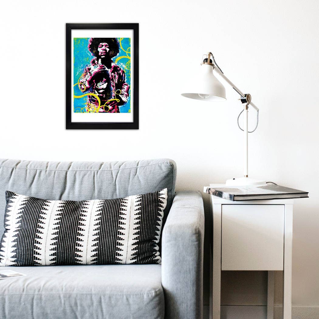 Jimi Hendrix Get Experienced Art Print 12 x 18"