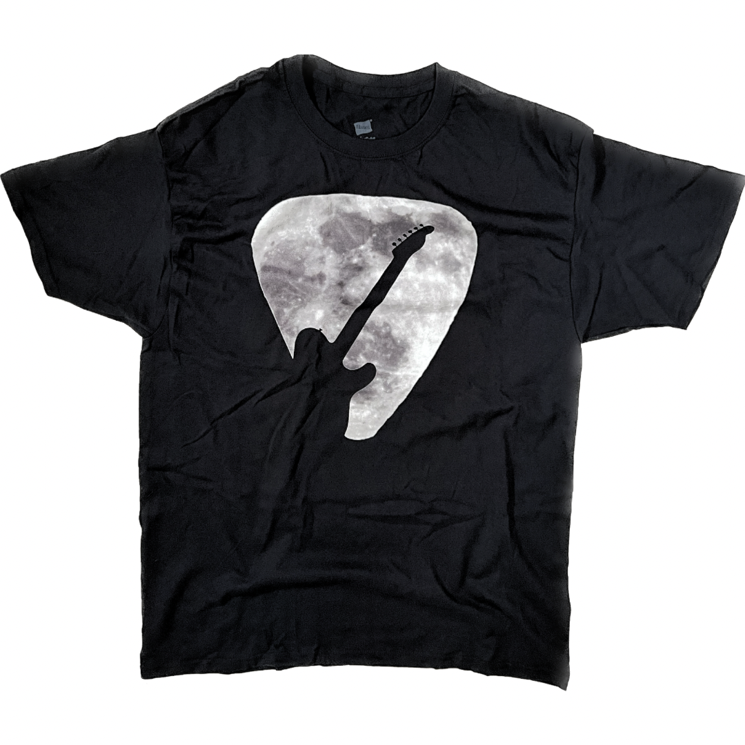 Electric Guitar Moon Silhouette Tee Size Medium