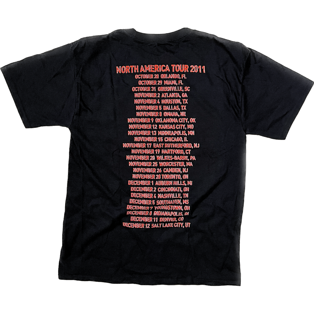 Guns N Roses 2011 North America Tour Black Concert Tee - Adult Medium