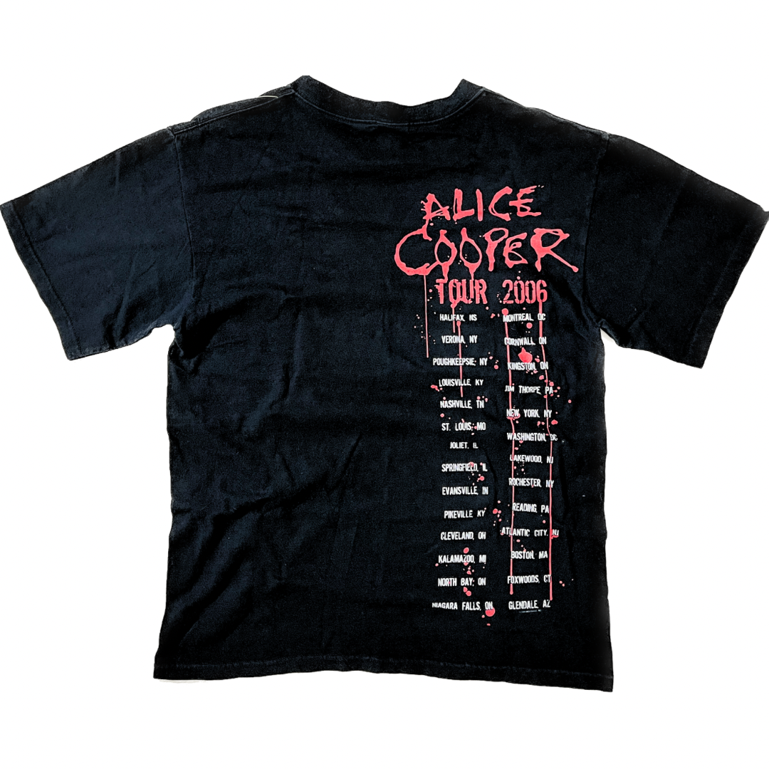Rare 2006 Alice Cooper Tour Tee - Medium, Black