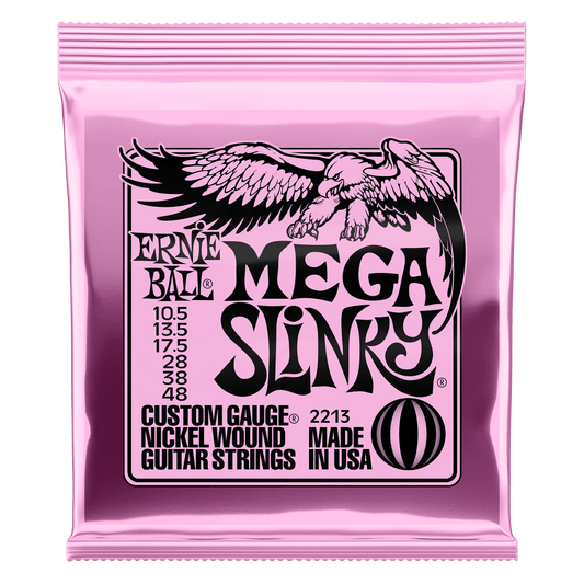 2213 | 10.5-48 | MEGA SLINKY NICKEL WOUND | ELECTRIC GUITAR STRINGS