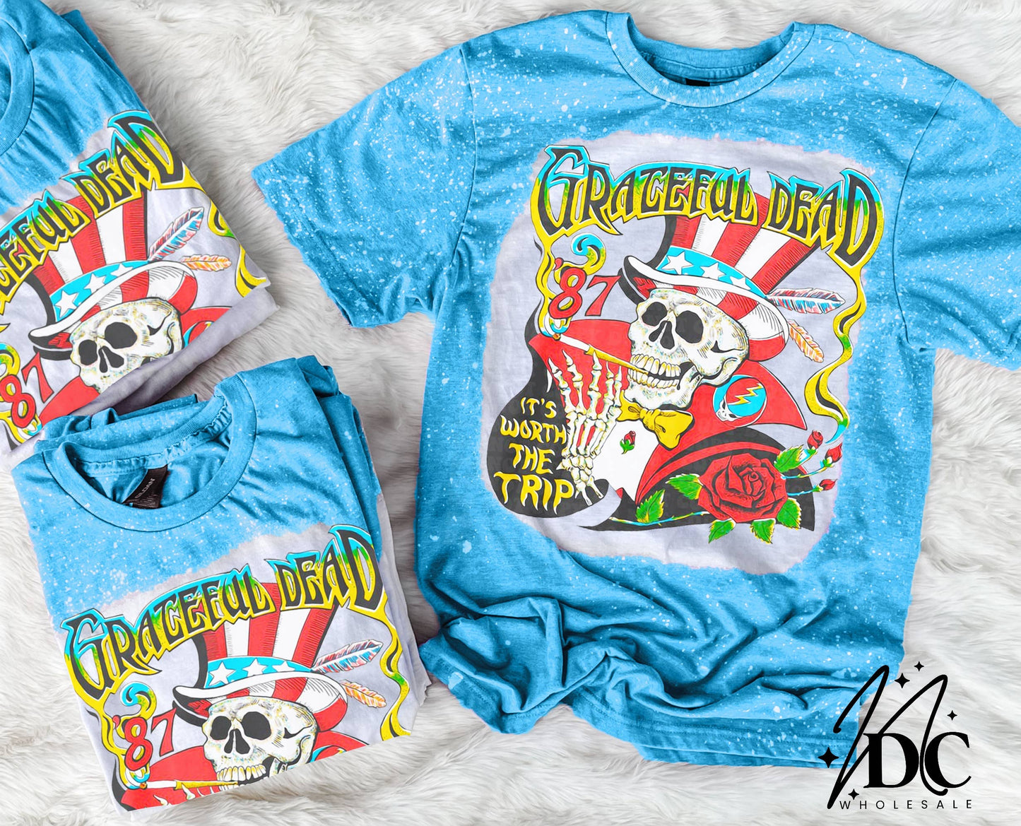 Grateful Dead Bleached Band Tee