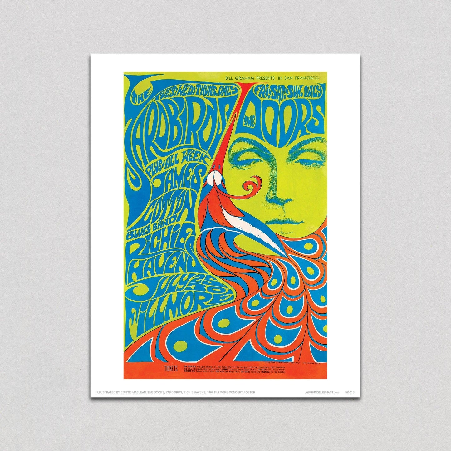Fillmore Peacock - Psychedelic Posters Print