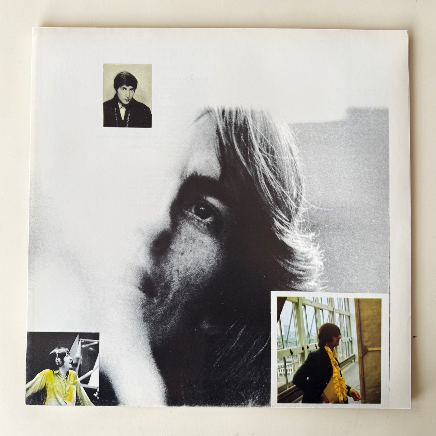 Actual condition photo Beatles White Album 1968 original insert poster side two showing mint paper condition and original fold lines