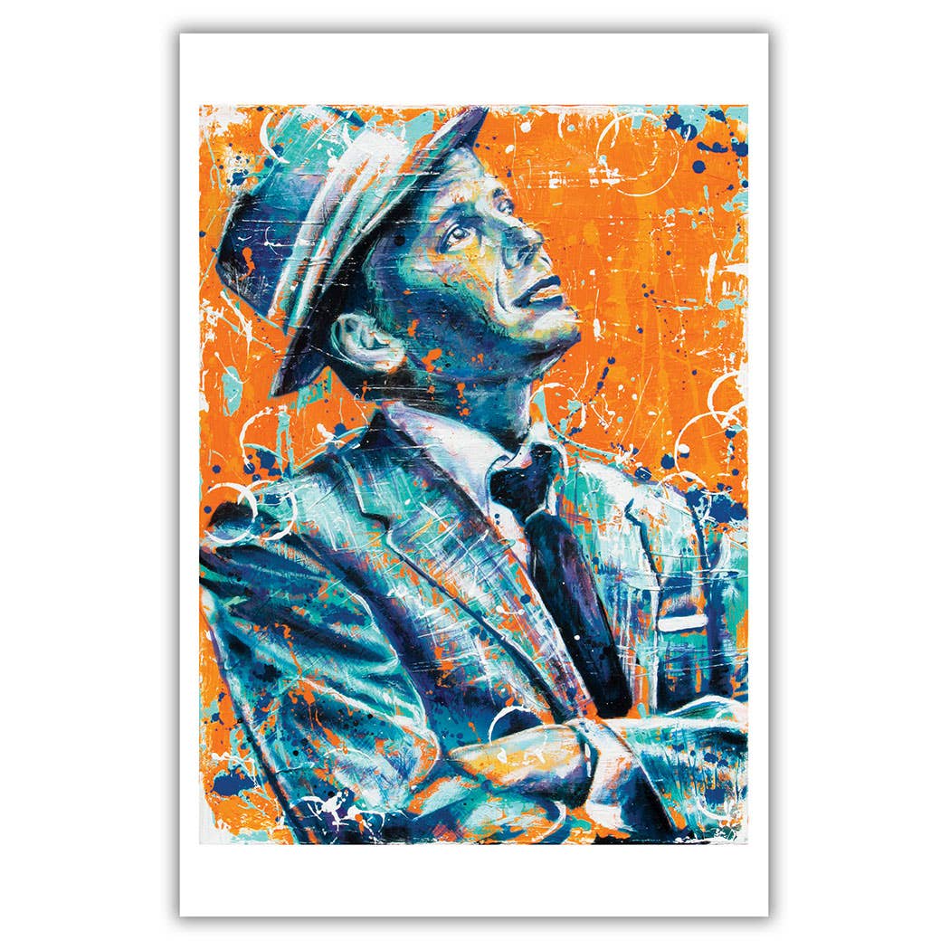 Frank Sinatra Ol' Blue Eyes Art Print 12 x 18"