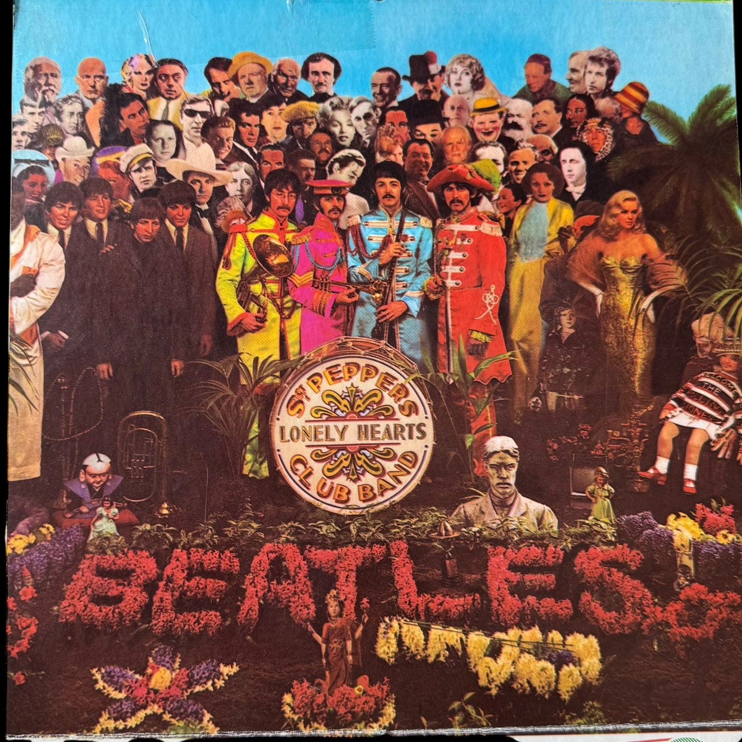 Sgt Peppers Lonely Hearts Club Band panel from original 1969 Beatles Capitol Records Christmas retail hanging mobile