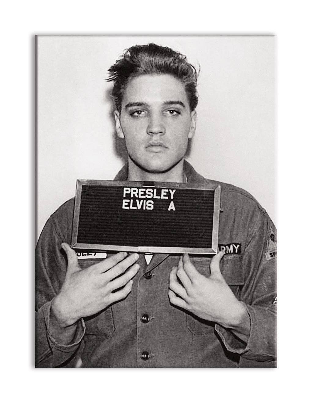 Elvis Presley - Enlistment Photo Flat Magnet (2.5" x 3.5")