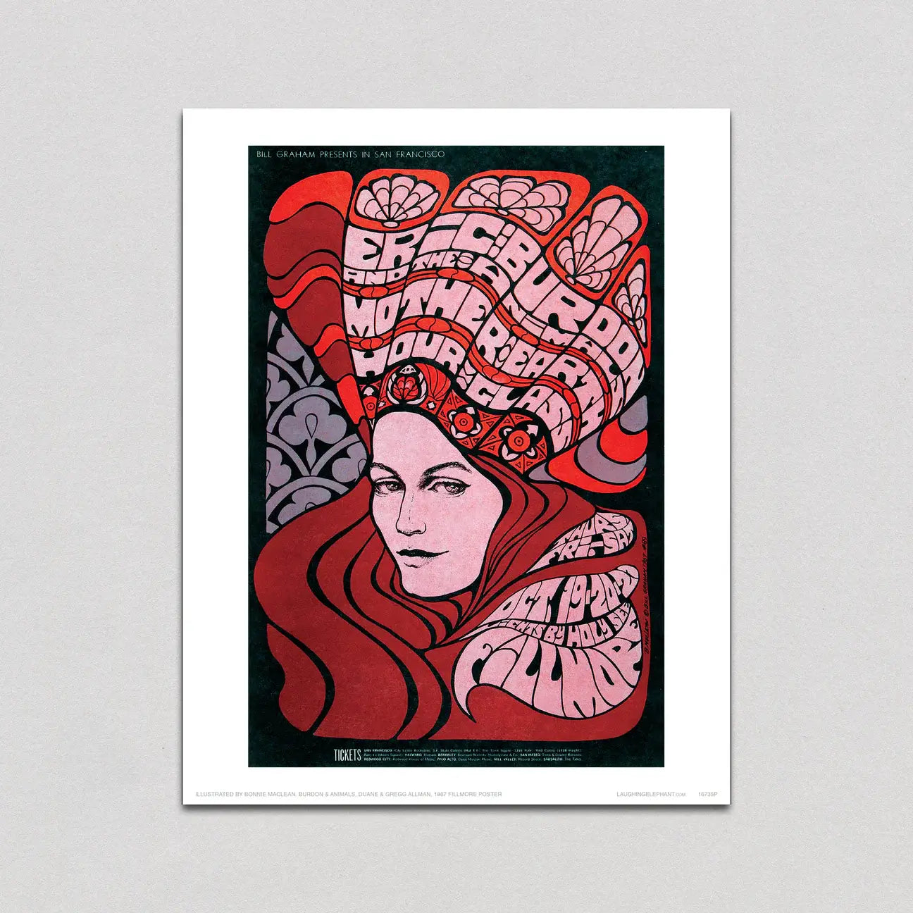 Fillmore Queen - Psychedelic Posters Print
