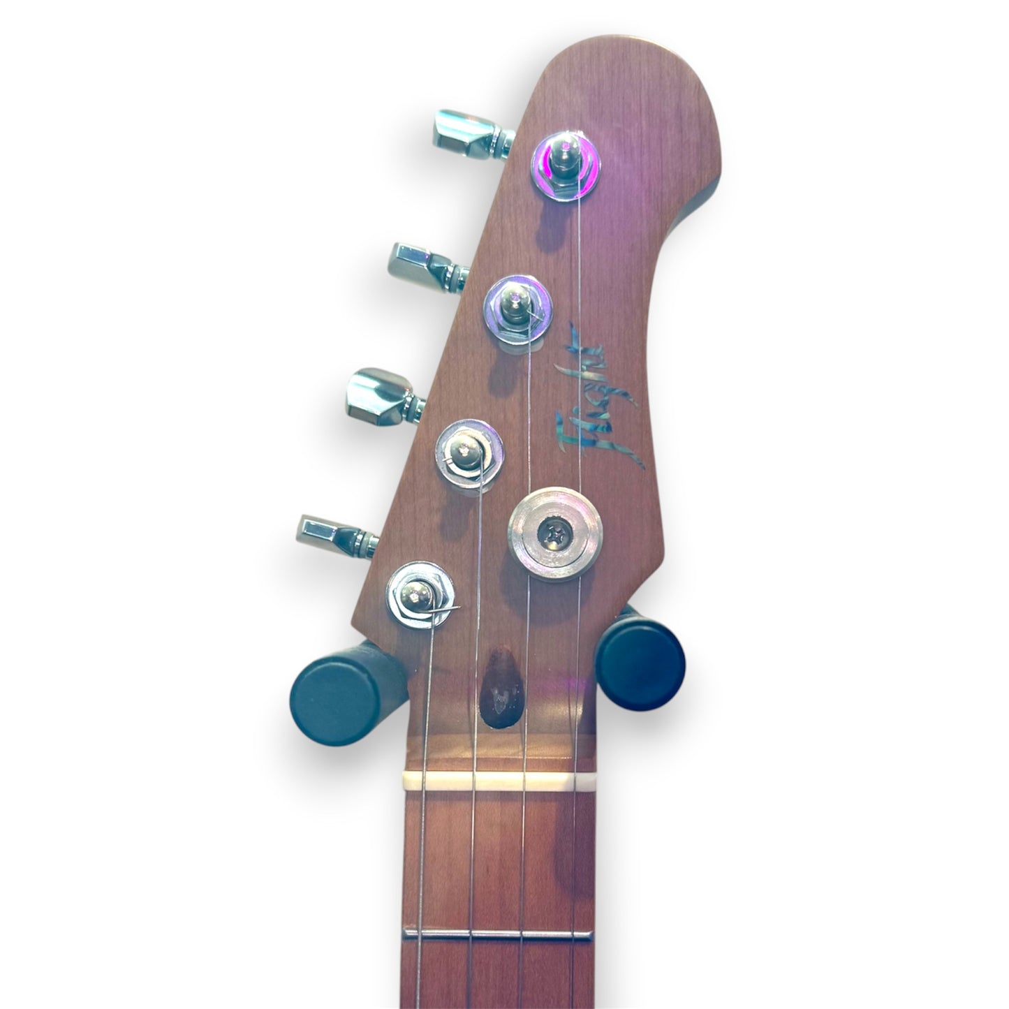 Flight Pathfinder Electric Ukulele – Transparent Blue Flame Top