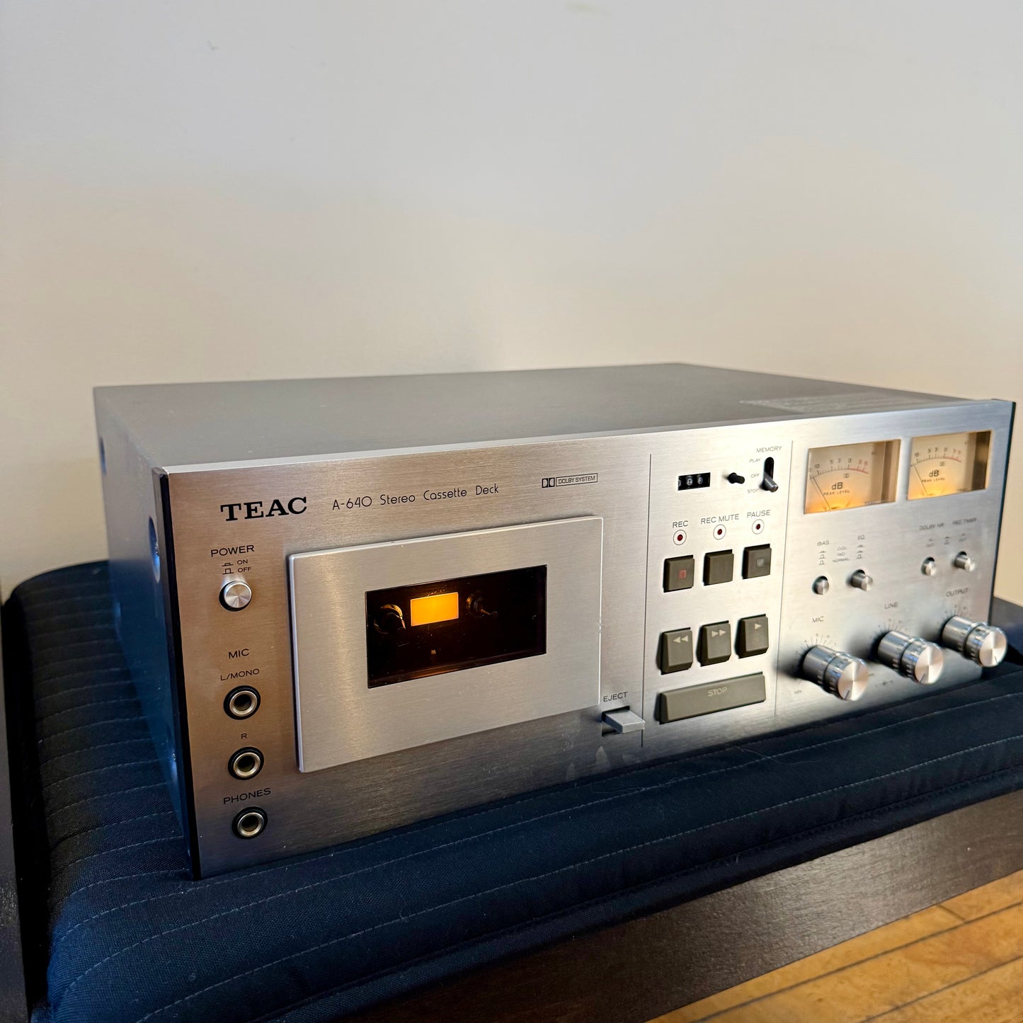 TEAC A-640 Cassette Deck - New Belts - MINT