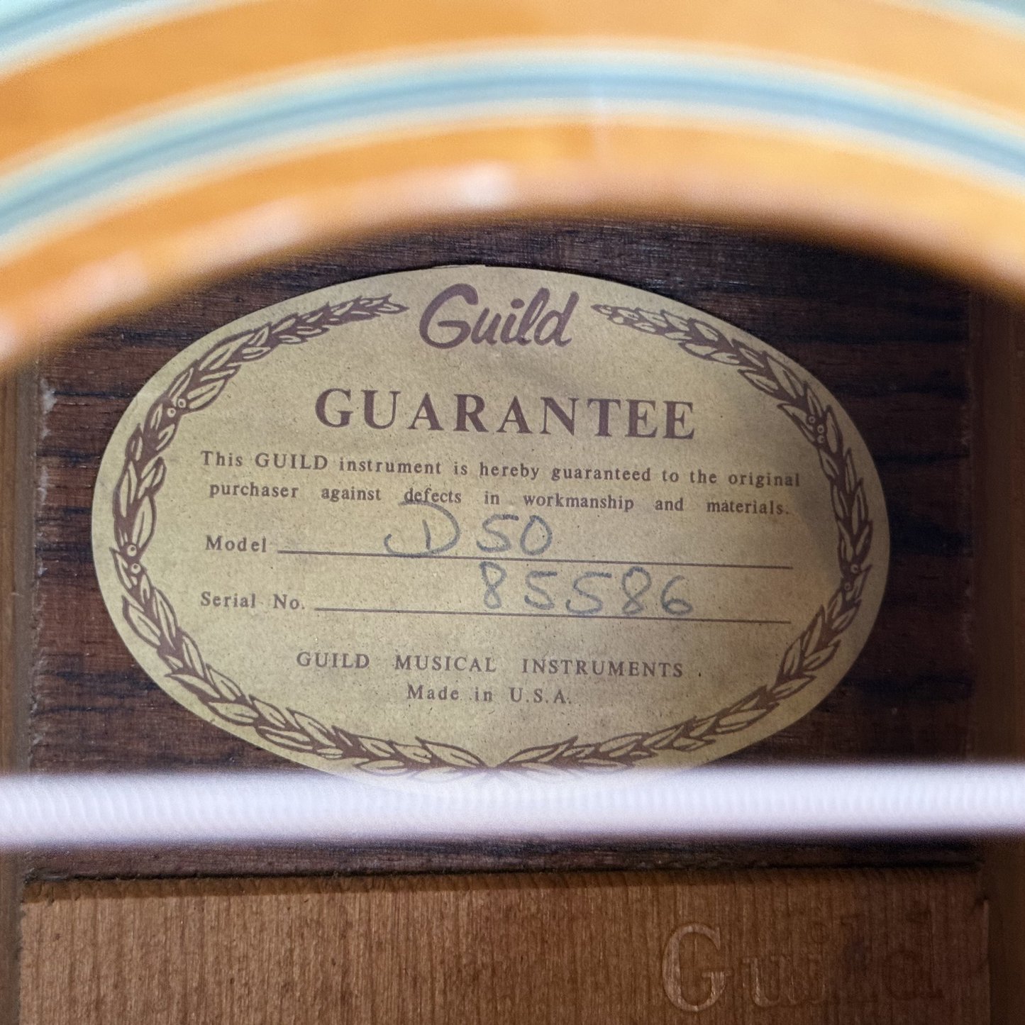1973 Guild D-50 Acoustic Guitar | Westerly, Rhode Island | Professionally Serviced | Vintage Gibson Case