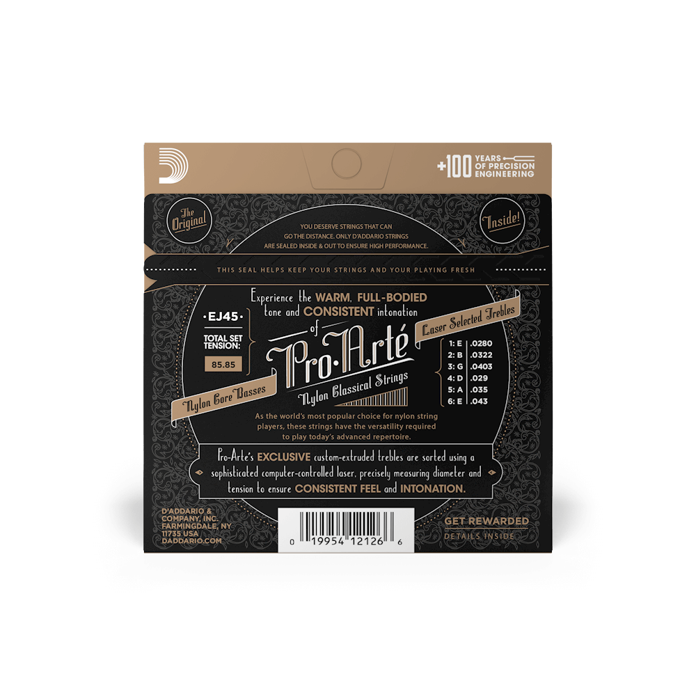 EJ45 | Normal Tension | Nylon Classical Guitar Strings