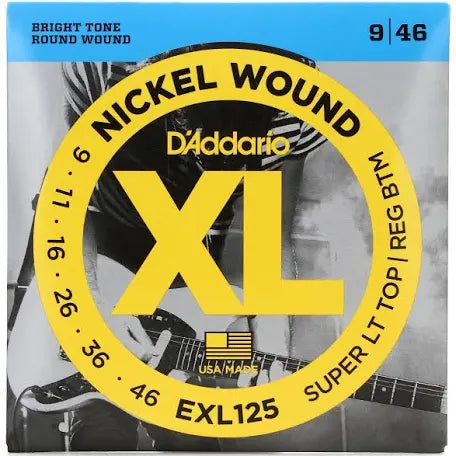 EXL125 | 09-46 | Super Light Top/Regular Bottom Electric Guitar Strings