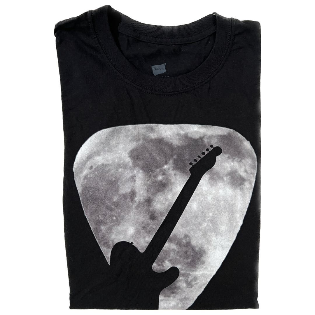 Electric Guitar Moon Silhouette Tee Size Medium