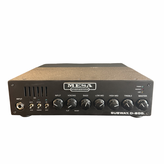 Mesa Engineering Subway D-800 800-Watt Lightweight Bass Amplifier Head w/ Original Gig Bag – Excellent Condition