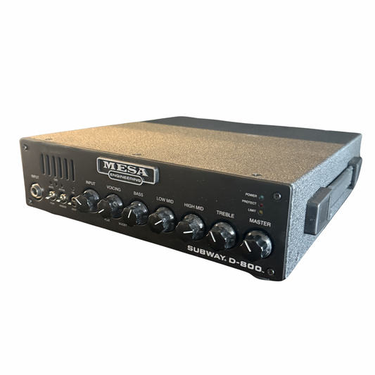 Mesa Engineering Subway D-800 800-Watt Lightweight Bass Amplifier Head w/ Original Gig Bag – Excellent Condition