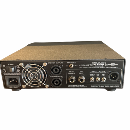 Mesa Engineering Subway D-800 800-Watt Lightweight Bass Amplifier Head w/ Original Gig Bag – Excellent Condition
