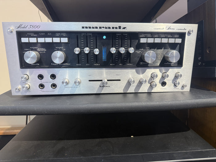 Marantz 3800 actual unit, front powered on; original unretouched photograph