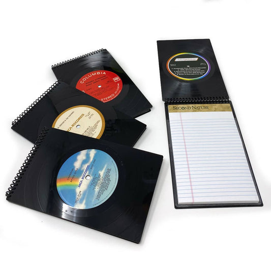 Refillable Vinyl Record Notepad Holder