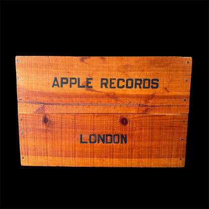 Authentic Apple Records London Stenciled Wood Promo Crate 1970 - Capitol Records Insider Collection