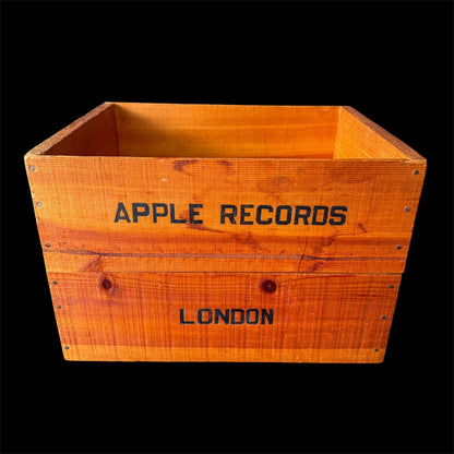 Authentic Apple Records London Stenciled Wood Promo Crate 1970 - Capitol Records Insider Collection