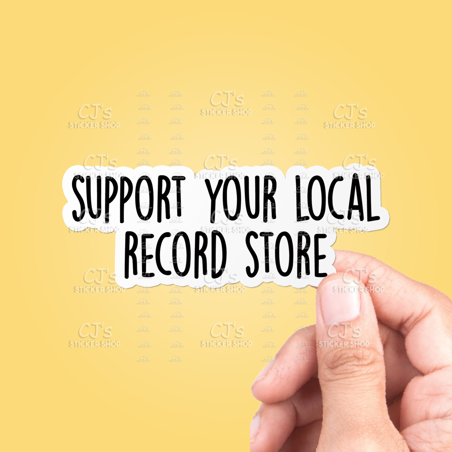Support Your Local Record Store Sticker Vinyl Decal