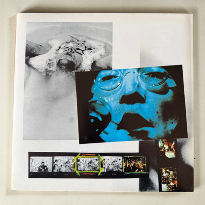 Actual condition photo Beatles White Album 1968 original collage insert poster side one showing pristine paper and original factory fold