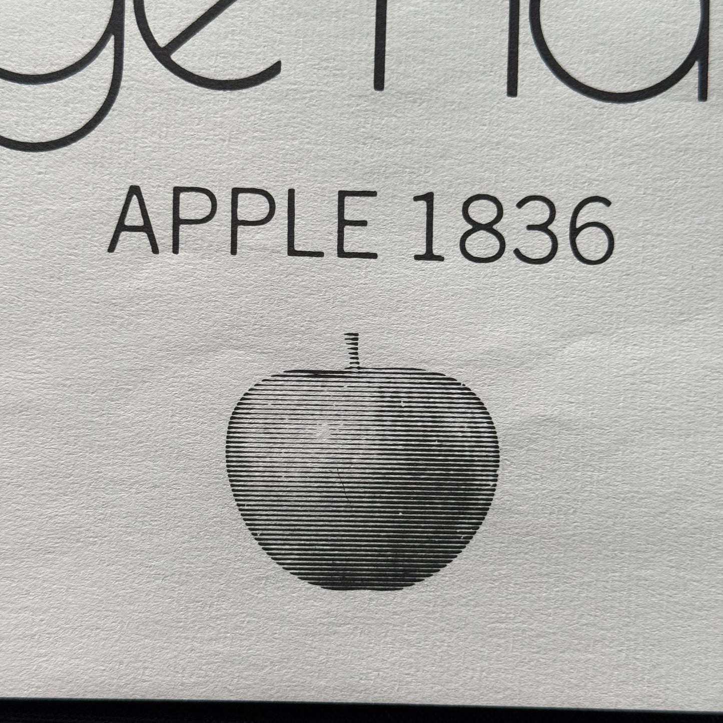 1971 George Harrison Bangla Desh poster Apple Records logo detail original promo Apple 1836