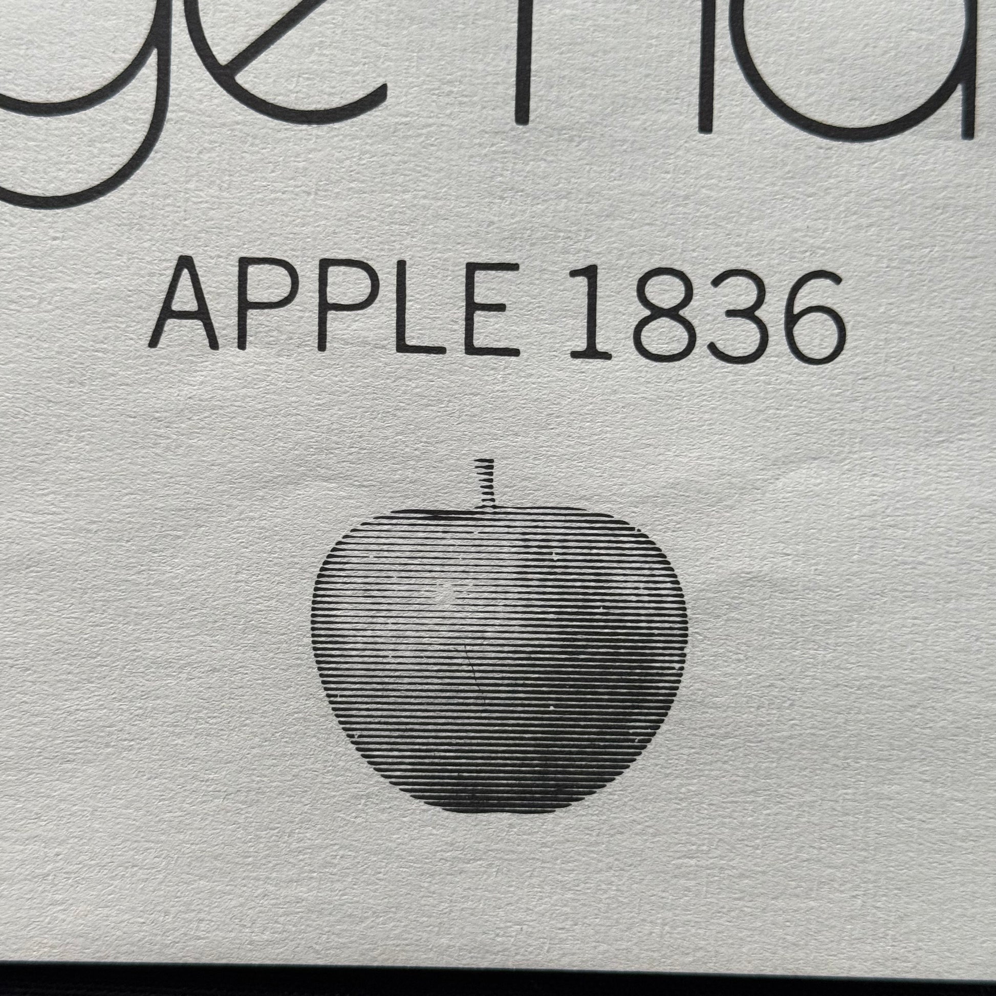 1971 George Harrison Bangla Desh poster Apple Records logo detail original promo Apple 1836