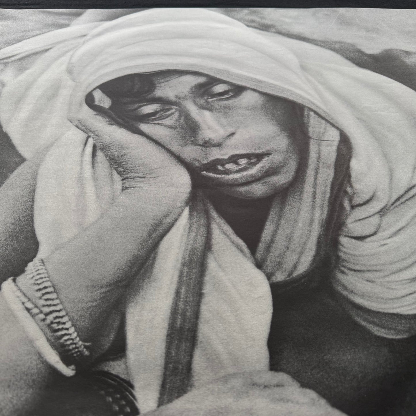 1971 George Harrison Bangla Desh promo poster detail Bengali mother original Apple Records promotional printing