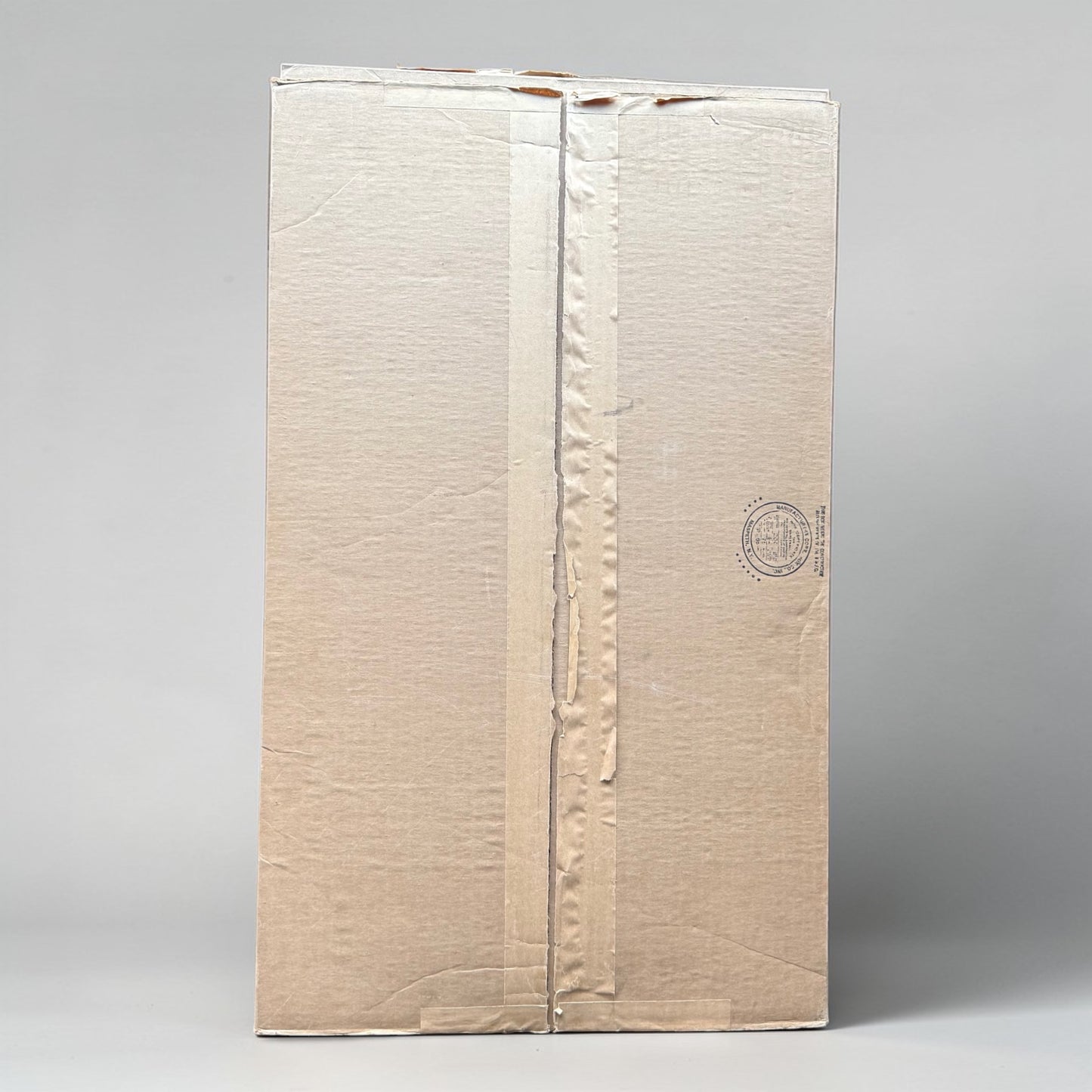 1971 George Harrison All Things Must Pass tape merchandiser original shipping box top view George Harrison All Things Must Pass Apple Records orange text mint condition never opened prior to Jack Kunkle