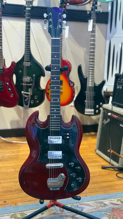 Unbranded SG-Style Electric Guitar – Cherry Red — front view